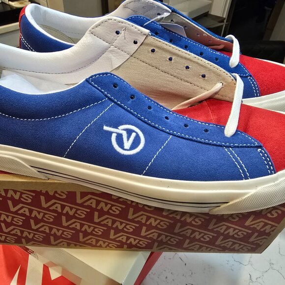 Vans Men UA Sid DX Anaheim Factory Blue Red VN0A4BTXXIB MENS SIZE 12 NEW - Picture 2 of 10